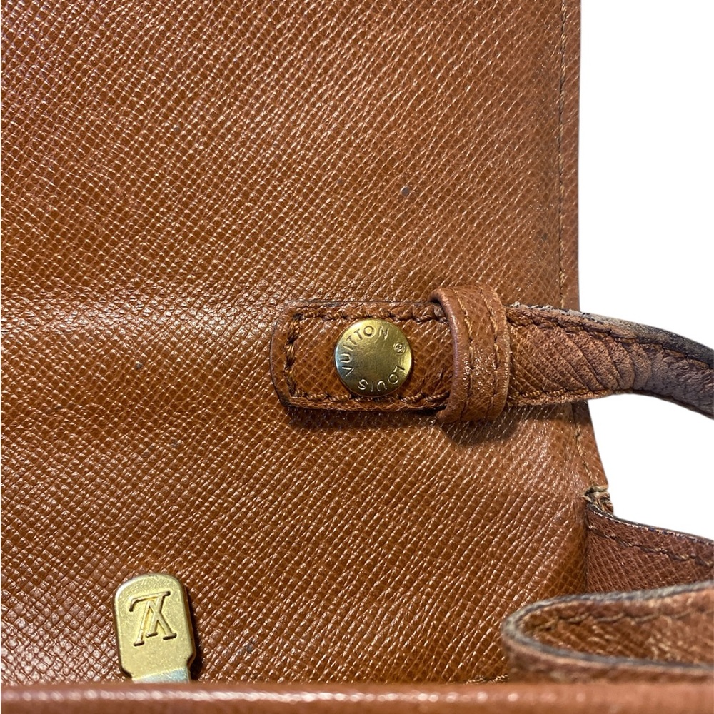 Louis Vuitton Monogram Bordeaux Brown Crossbody snap flap bag, vintage - Picture 7 of 16